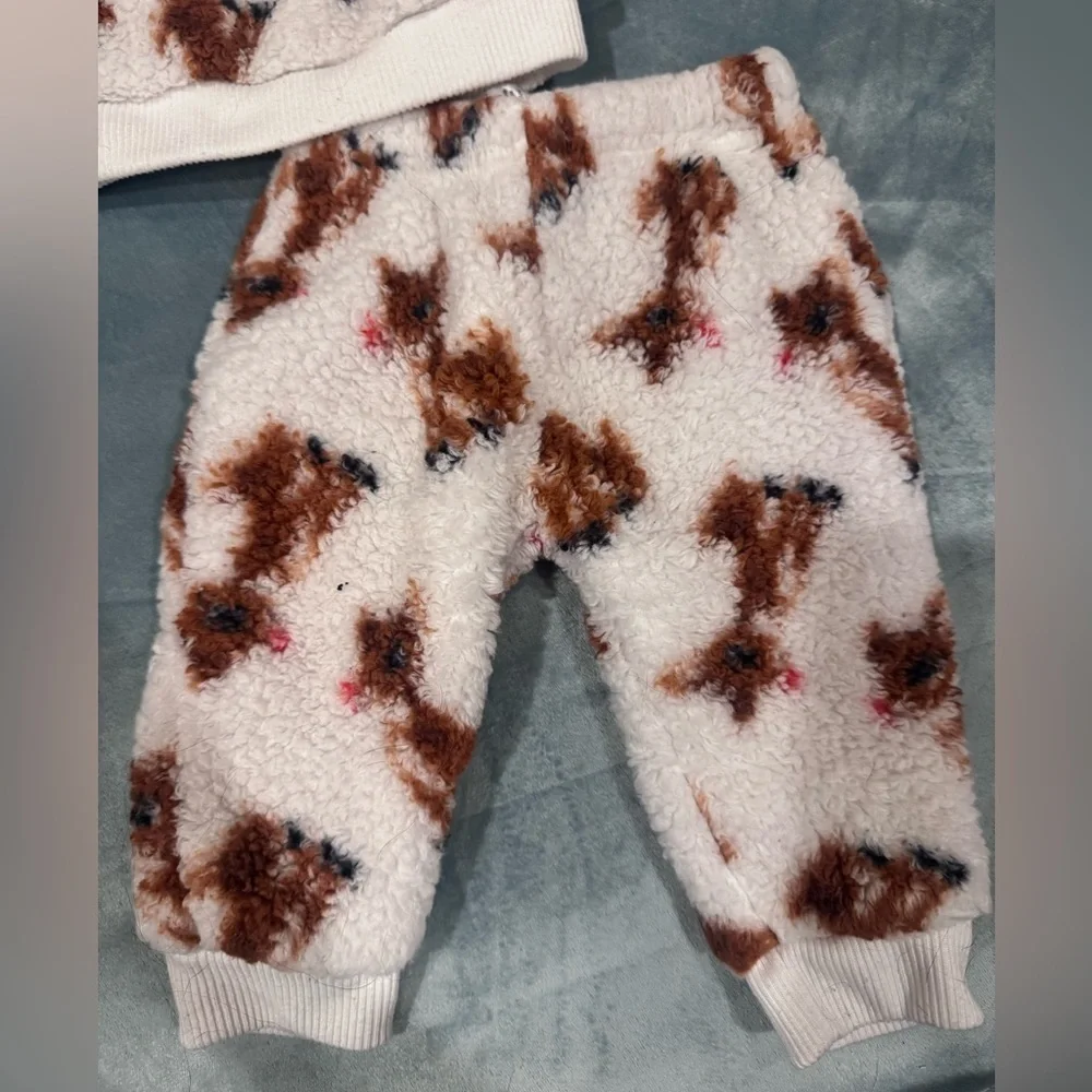 Rudolph Fleece Baby Outfit-6M